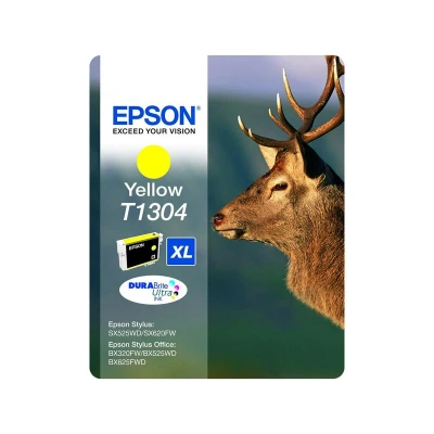 Abbildung von Epson 235M266 Original T1304 Tinte Hirsch (SX420W BX320FW SX620FW BX/SX525WD BX625FWD BX305FW B42WD BX925FWD BX635FWD BX535WD SX435/440W BX630FW SX235W WF7015 7515 7525 3010 3520 3540) gelb