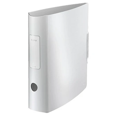 Abbildung von Leitz Qualitäts Ordner 180 Active Style, 5er Pack, A4, Abgerundeter Rücken mit 8,2 cm Rückenbreite, Gummibandverschluss, Leichtes Polyfoam, Farblich sortiert, 11080099