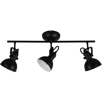 Abbildung von Reality Leuchten Deckenleuchte Gina R80153032, Metall Schwarz matt, exkl. 3x E14