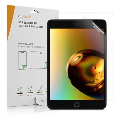 Abbildung von kwmobile 2X Tablet Schutzfolie kompatibel mit Apple iPad Mini 5 (2019) Folie Full Screen Protector Displayfolie entspiegelt