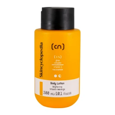 Abbildung von Skincyclopedia Glow Bodylotion, Körperlotion mit Vitamin C und Niacinamide, Body Lotion, Feuchtigkeitslotion für Damen Herren, Pflegelotion, Dermatologisch getestet, 300ml