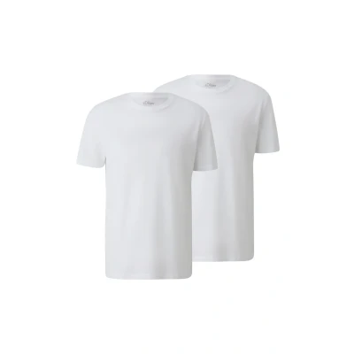 Abbildung von s.Oliver 2 PACK Tshirt basic, Herren, Größe: Medium, Weiß
