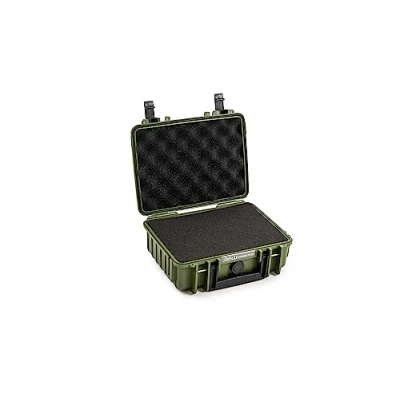 Abbildung von B&amp;W International Transportkoffer Outdoor Typ 1000 Bronze Grün mit Würfelschaum wasserdicht nach IP67 Zertifizierung, staubdicht, bruchsicher und unverwüstlich