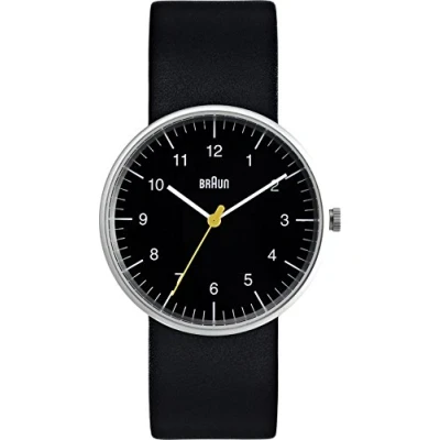 Abbildung von Braun Herren Analog Quarz Armbanduhr BN0021BKBKG
