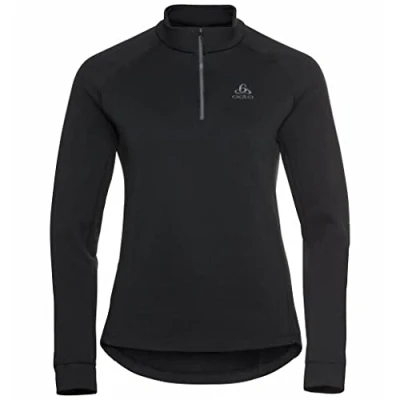 Abbildung von Odlo Damen Langarm Shirt mit halben Reißverschluss BERRA, black, XL