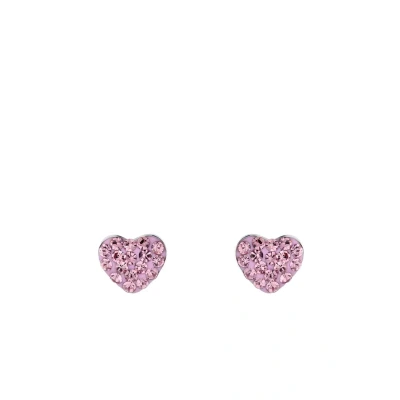 Abbildung von Prinzessin Lillifee Ohrstecker 925 Sterling Silber Mädchen Kinder Ohrschmuck, mit Preciosa, 0,6 cm, Silber, Herz, Kommt in Schmuck Geschenk Box, 2036979