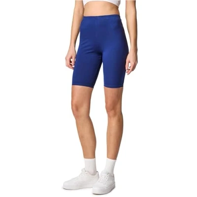 Abbildung von Merry Style Damen Sport Leggings kurz Sportleggings Radlerhose Sporthose aus Baumwolle MS10 200 (Kobalt,M)