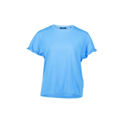 Abbildung von zero MIT RÜSCHEN AM ÄRMEL Tshirt print, Damen, Größe: 36, Ocean blue