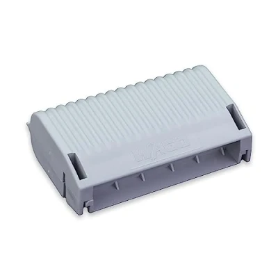 Abbildung von WAGO Gelbox, Gelgehäuse, zum Spleißen von Kabeln, mit Gel, Serie 221, max. 6 mm² Stecker, ohne Spleißverbinder, Größe 3, grau, 207 1433 (2 Stück)