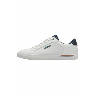 Abbildung von s.Oliver Herren Sneaker flach Zeitlos Bequem, Weiß (White), 41 EU