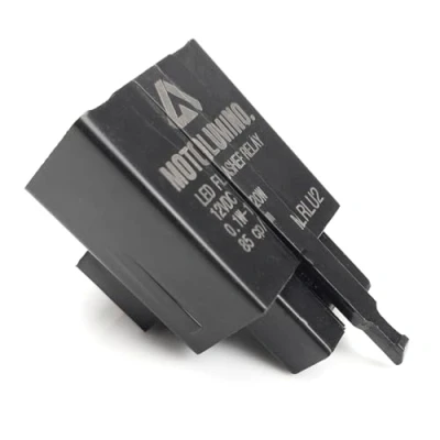 Abbildung von Aharon Motolumino Blinker Relais Für Motorräder Universal 12V LED/Halogen mehrere Marken 2/3 Pin Anschluss LED Blinkleuchten Lauflichtblinker Blinkrelais Blinkergeber