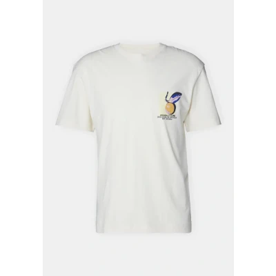 Abbildung von Jack &amp; Jones Jortampa BACK CREW NECK Tshirt print, Herren, Größe: Large, Buttercream