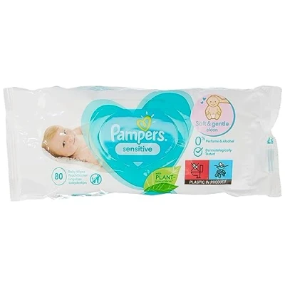 Abbildung von Pampers Sensitive Feuchttücher 1x80