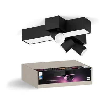 Abbildung von Philips Hue LED Strahler Centris Cross schwarz 3 flg RGB CCT