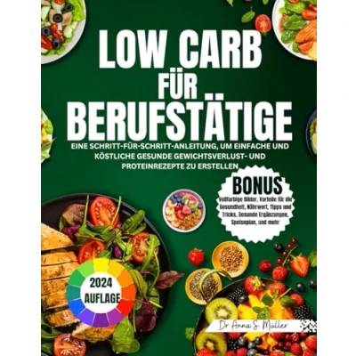 Abbildung von LOW CARB FÜR BERUFSTÄTIGE 2024: EINE SCHRITT ANLEITUNG, UM EINFACHE UND KÖSTLICHE GESUNDE GEWICHTSVERLUST PROTEINREZEPTE ZU ERSTELLEN