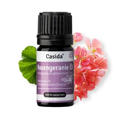Abbildung von Rosengeranie Öl Naturrein Ätherisches Therapeutische Qualität für Aromatherapie, Aromadiffuser Aus der Apotheke 5 ml