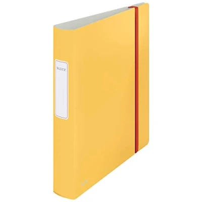 Abbildung von Leitz Qualitäts Ordner 180 Active, A4, 350 Blatt, 6,5 cm Rückenbreite, Gelb, Cosy Serie, 10390019