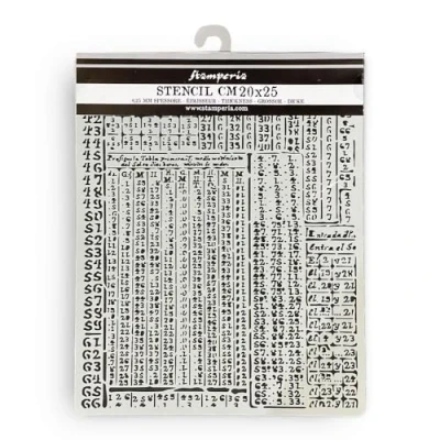 Abbildung von Stamperia Thick Stencils for Scrapbooking, Albums, Card Making, Bullet Journalling and More, Flexible Material, Easy to Clean, Perfect Hobbies, Crafts, Gifting (Fortune Hieroglyphic)