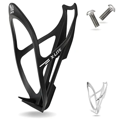 Abbildung von Hilo Sports Fahrrad Flaschenhalter [Extra starker Halt] Leichter Getränkehalter Fahrradflaschenhalterung für alle Fahrradflaschen Trinkflaschenhalter mit 2 Schrauben