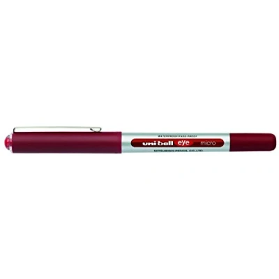 Abbildung von Uni Ball 9000502 Eye Tintenroller Mikro 0,5 mm Spitze 0,2 Strichbreite 12 Stück rot