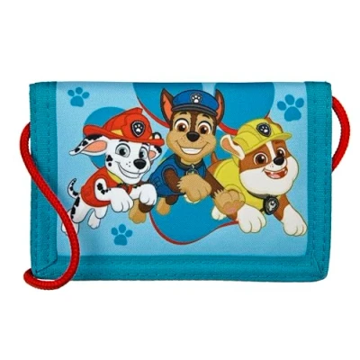Abbildung von Undercover Paw Patrol Geldbeutel und Brustbeutel, mit Klettverschluss Reißverschluss, Portemonnaie Kordelband, Geldscheinfach Münzfach für Kinder, Jungen Mädchen