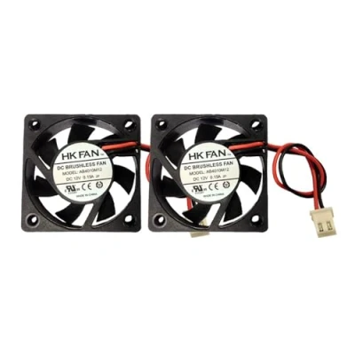 Abbildung von 2 Pack 40 mm x 10 4010 12 V bürstenloser Gleichstrom Kühlventilator mit Kugellager Lüfter, pin