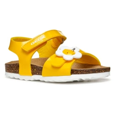 Abbildung von Geox Chalki GIRL Lauflernschuh für Kinder, Größe: 27, Yellow Schuhe