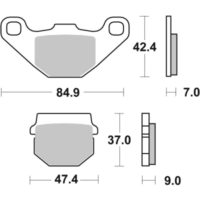 Abbildung von TRW Sinter Offroad MCB519SI Bremsbelagsatz