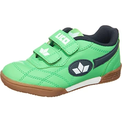 Abbildung von Lico Unisex Kinder Bernie V Hallenschuhe, Grün Marine Weiß, 35 EU