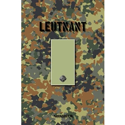 Abbildung von Leutnant: Kariertes Notizbuch / Tagebuch kariert 15,24 x 22,86 cm (ca. DIN A5) 120 Seiten