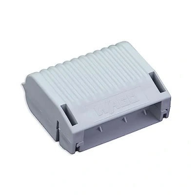 Abbildung von WAGO Gelbox 207 1432 für max. 6 mm² Klemmen, 3 Stück, Abzweig Aderleitung mit Gel, wasserdicht, feuchtigkeitsschutz Verbindungsklemmen, IPX8 zertifiziert