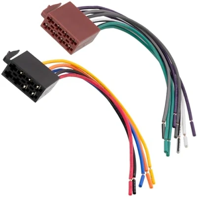 Abbildung von Aerzetix: ISO Stecker 8PIN + 5PIN Auto Radio Autoradio Adapter Kabel Vorverdrahtet Strom Lautsprecher
