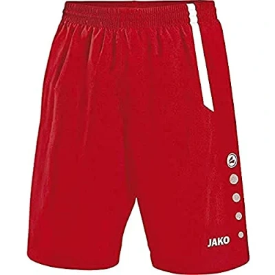 Abbildung von JAKO Herren Turin Fußballsporthosen, Sportrot/Weiß, 164 EU