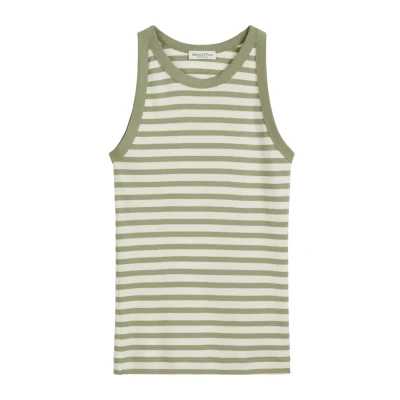 Abbildung von Marc O&#039;Polo Striped Top Multi smooth sage, Damen, Größe: XXL, sage