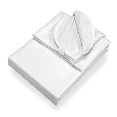 Abbildung von SETEX Molton/Frottee Matratzenschutz, Wendeauflage, 90 x 200 cm großer Matratzenschoner, Generation, Weiß