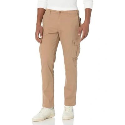 Abbildung von Amazon Essentials Herren Schmal geschnittene Stretch Cargohose (erhältlich in Big &amp; Tall), Dunkles Khakibraun, 30W / 32L