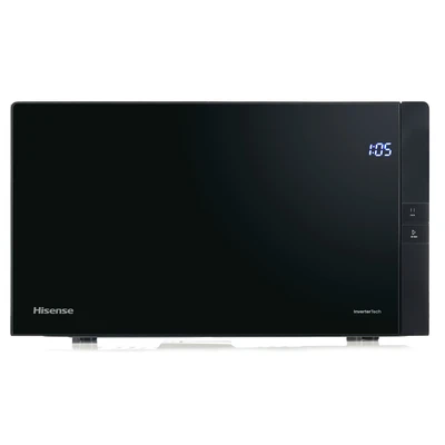 Abbildung von Hisense H25MOBS4HGI Mikrowelle / 25 L 900W InverterTech/Auto Programme/Eco Mode/Grill Kombination/Auftaufunktion/Einfache Reinigung /10 Powerstufen/Premium gehärtetes Glas/Schwarz