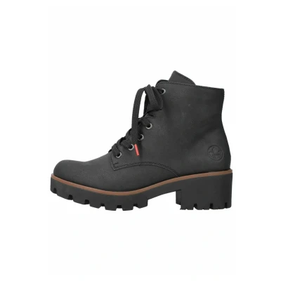 Abbildung von Rieker Schnürstiefelette schwarz, Damen, Größe: 40, Schwarz Schuhe