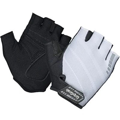 Abbildung von GripGrab Rouleur Einsteiger Kurzfinger Sommer Fahrradhandschuhe Gepolsterte Fingerlose Radsport Handschuhe Ausziehhilfe
