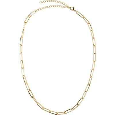 Abbildung von styleBREAKER Damen Edelstahl Kette ohne Anhänger mit grober Gliederkette, Halskette, Halsschmuck, Schmuck, Chain Optik 05030064, Farbe:Rosegold