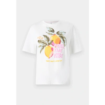 Abbildung von ONLY Onlblinis LIFE Fruit BOX Tshirt print, Damen, Größe: Small, Cloud dancer