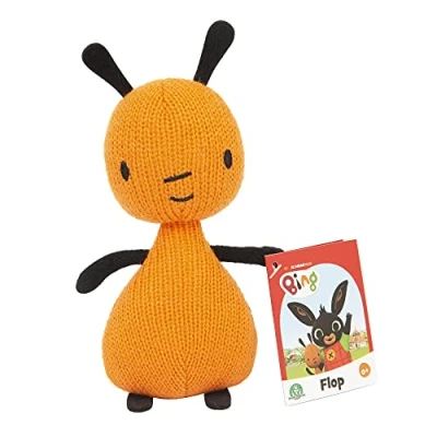 Abbildung von Giochi Preziosi Bing Plüschfigur Flop, ca. 19 cm, weich und gepolstert, zum Mitnehmen, gestickte Details, auch für kleinere Kinder ab 0 Monaten geeignet, BNG00102