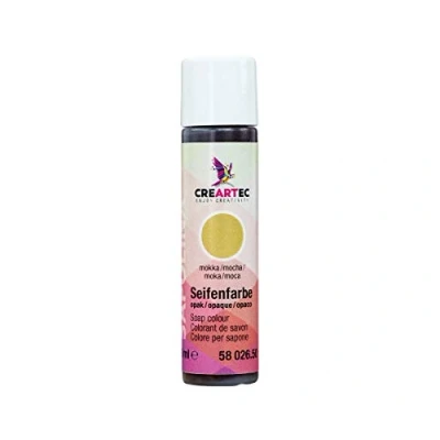 Abbildung von CREARTEC Natürliche Seifenfarbe Opak Seifenherstellung/Seifenkreationen Farbe: Mokka Inhalt: 10ml Made in Germany