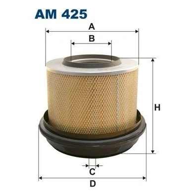 Abbildung von FILTRON AM 425 Luftfilter 255 276 Filtereinsatz