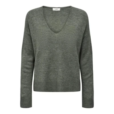 Abbildung von JDY Damen JDYELANORA L/S V Neck PULLO. KNT NOOS Pullover, Kalamata/Detail:Melange, S