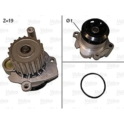 Abbildung von VALEO 506701 Wasserpumpe mit Dichtungen ohne Deckel SEAT: Ibiza 3, SKODA: Fabia I Hatchback, 1 Combi, Praktik