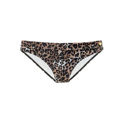Abbildung von Lascana Bikinihose, Damen, Größe: 36, Braun bedruckt