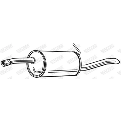 Abbildung von WALKER 23159 Endschalldämpfer 960 ohne Anbauteile FORD: Fusion Estate