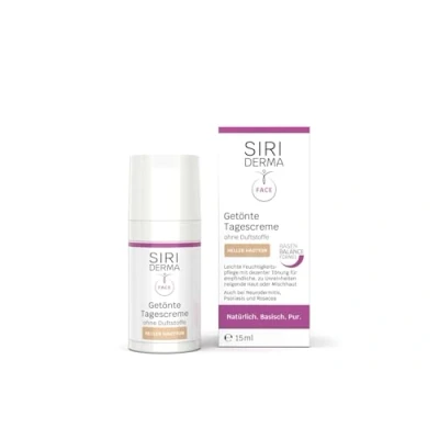Abbildung von SIRIDERMA Getönte Tagescreme heller Hautton I Natürliche Tönung für das Gesicht bei empfindlicher Haut Auch Rosacea (ohne Parfum, 15 ml)