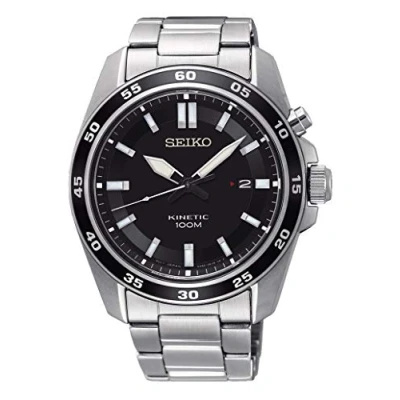 Abbildung von Seiko Herren Uhr Kinetik Edelstahl mit Edelstahlband SKA785P1, Schwarz